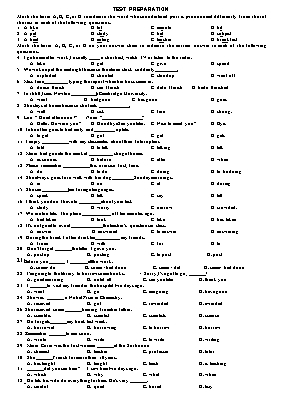 Test preparation